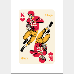 Kansas City Chiefs King of Hearts Posters and Art